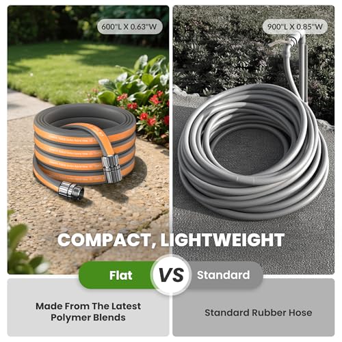 Giraffe Tools 100FT Garden Hose Lay Flat Lightweight Flexible Water Hose - size: 100FT