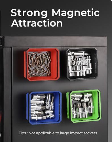 ALOANES Collapsible Magnetic Parts Tray Magnetic Screw Holder - color: Blue, size: 1PC