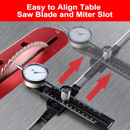 GOINGMAKE Table Saw Gauge Dia Indicator for Table Saw and Band Saw
