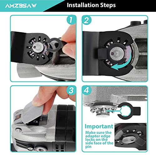 AMZBSAW 32PCS Titanium Metal Cutting Blades for Wood, Nails & Plastic - style: B-32 PCS