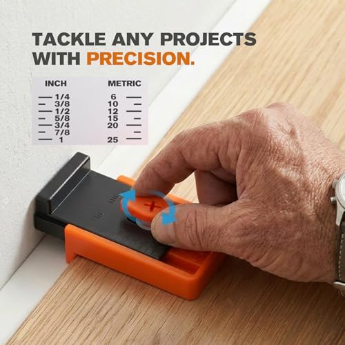 M MEEPO 20-Pack Upgraded Flooring Spacers, 1/4" to 1" (6-25mm) Adjustable Gap, Stable Wide-Base Design Never Slip or Fall, Professional Laminate Wood & Vinyl Plank Flooring Tools for DIY Installation