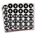 iSYFIX Black Consecutive Number Stickers, 1 to 100, 1.5 Inch, 1 Set - color: Black, size: 1.5-inch