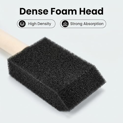 Foam Brush 25pcs with High Density Foam (1/2", 1", 2", 3") - size: 1/2"-3" assorted 25pcs