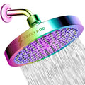SparkPod Rain Shower Head, 6 Inch Round, Radiant Rainbow Finish - color: Radiant Rainbow, style: 6 Inch Round