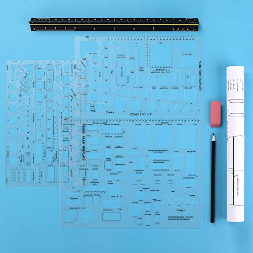Sooez Architectural Templates, House Plan Templat, Interior Design Template - color: clear