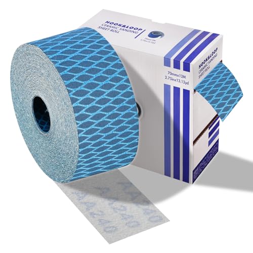 240 Grit Hook and Loop Longboard Sandpaper Roll, 2-3/4" x 13 Yards - style: 240 Grit