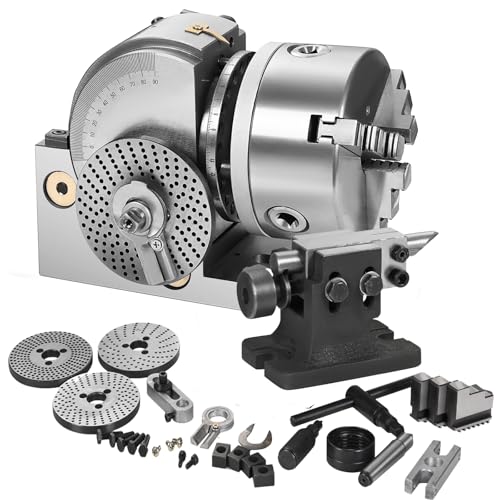 6 Inch Dividing Head Set Precision Dividing Head for Milling Machine Rotary Table for Milling Grinding Drilling Machine - size: 6 Inch