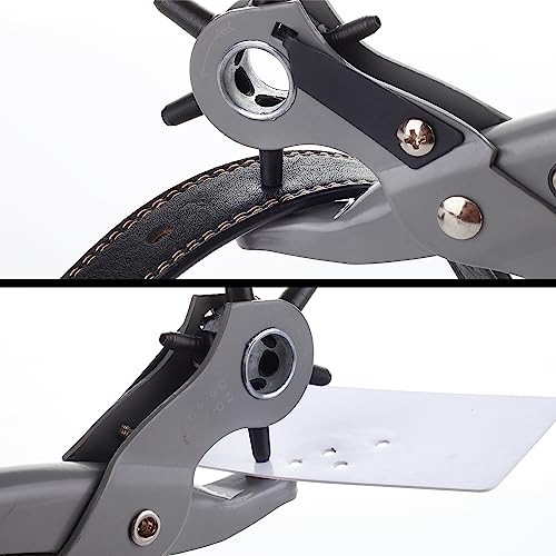 UNCO- Leather Hole Punch Tool, 5/64", 3/32", 7/64", 1/8", 5/32", 3/16" - color: Black
