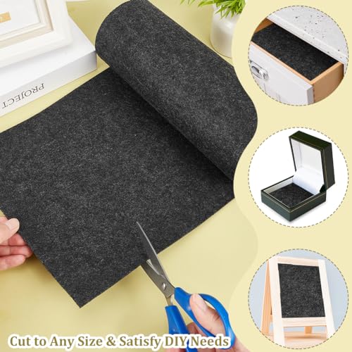 BENECREAT 118x9.4inch Felt Fabric Roll, Dark Gray Craft Felt Roll for Felt Table Mats, DIY Craftwork, Sewing and Patchwork,2mm Thick - color: Dark Gray