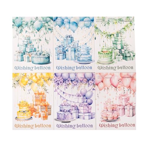 60 Pcs Pastel Birthday Balloon Stickers for Journaling and Scrapbooking - color: Wishing Balloon