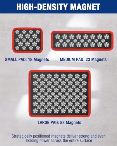 WORKPRO 4-Piece Magnetic Tool Mat - size: 4pc