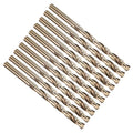 PATIKIL Micro #3 Drill Bit 4341 High-Speed Steel for Thin Metal 10 Pack - size: #3
