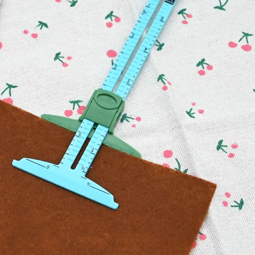 Sewing Gauge Sewing Measuring Tool, 5-in-1 Sliding Gauge Measuring Sewing Ruler