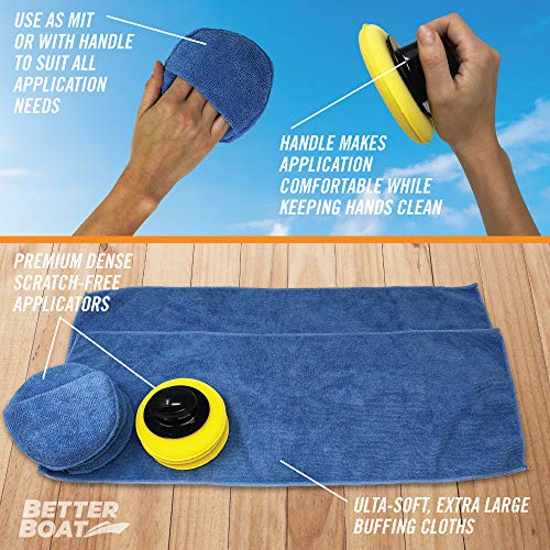 Microfiber Wax Applicator Pads, Soft Foam Hand Polish Sponges and Cloth