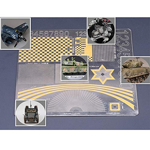 ANSAI for Hobby Military Model Scale Model -Stainless Steel Reusable Scribe Board,Carved,Drawing Painting Masking Tape Stencils