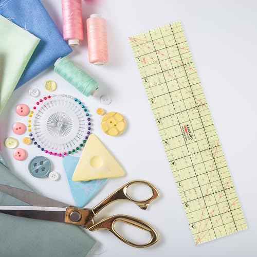 Hot Hem Ruler, 10x2.5inch Rectangular Ironing Ruler, Heat Resistant, Non-Slip, Sewing Tools for Quilting, Patchwork, DIY Craft Supplies - size: 10x2.5 inch (Single)