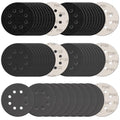 100Pcs 5 Inch Sanding Discs Hook & Loop 8-Hole Wet Dry Sandpaper Assortment - style: 100Pcs 60-240 Grit (Mixed)