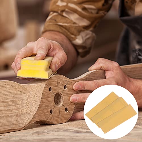 HARFINGTON 100pcs Micro Sander Paper 800 Grit 3.5x1.2 Inch Mini Sanding Sheets Strips Hook Loop Sandpapers for Wood Metal Small Projects Tight Spaces Polish Work