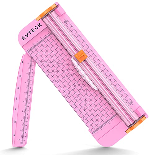 Evteck A4 Paper Cutter Slider Trimmer for Cardstock Photo Vinyl - color: Pink