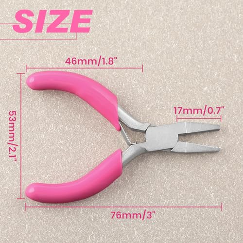 Mini Duckbill Pliers for Jewelry Making - Small Flat Nose Pliers, Slim Line Precision, Ideal for Beading Wire & Bending - style: Slim Line Flat Nose Pliers