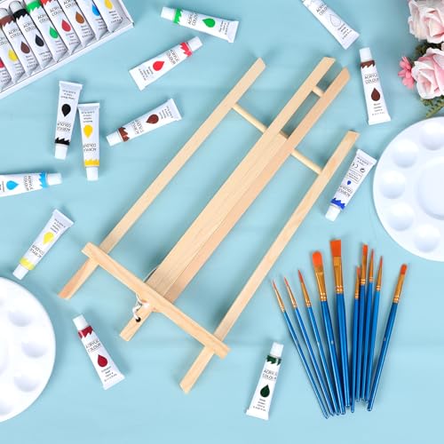 ESRICH 6 PCS 16in Wood Easels, Tabletop Easel for Painting Party - style: 16"-6P
