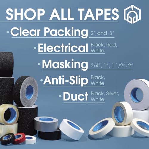 Spartan Industrial 0.75" X 60 yd Masking Tape - 12 Beige Tape Rolls - size: 0.75"