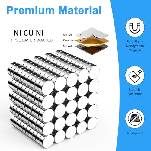 Magnets for Crafts Strong, 5x3mm Small Round Magnetic 250 Pack - size: 5x3mm