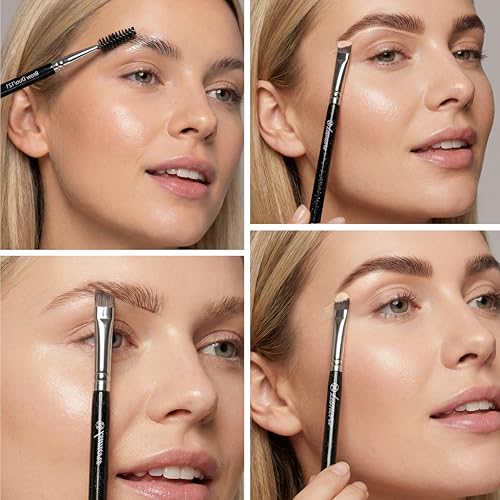 Lamora Eyebrow Brush Set - Precision Brow Eyeshadow Eyeliner Makeup Brushes - color: Brow