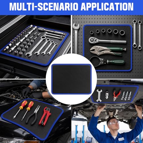 Magnetic Tool Mat,40 lbs flexible Magnetic Parts Holder for Tools - color: blue, size: 1PC Magnetic Tool Mat