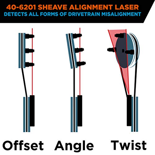 Johnson Level & Tool 40-6201 Magnetic Sheave Alignment Laser, Black, 1 Laser - style: Sheave Alignment Laser