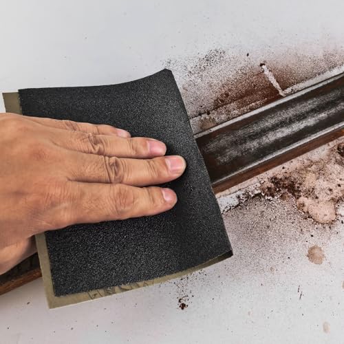 320 Grit Sandpaper 15PCS, Wet Dry Sandpaper Sheets 9 x 11 Inch, Silicon Carbide Abrasive Sanding Sheets, Sand Paper for Wood Furniture Finishing, Metal Sanding, Automotive Polishing - style: 320 Grit