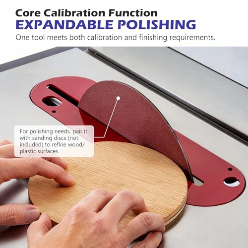 10-Inch Table Saw Calibration Plate, 5/8 Arbor, 1/8 Thick Steel - style: Plate Only