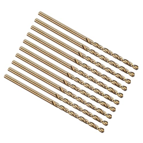 PATIKIL #45 Drill Bit Micro 4341 High-Speed Steel for Thin Metal 10 Pack - size: #45