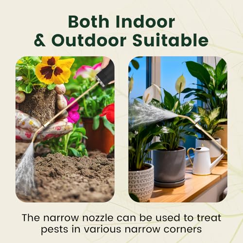 Diatomaceous Earth Powder Duster, Long Reach Bulb Duster with Telescopic Stainless Steel Nozzle (23/40/57 cm), Wall Void Duster for Deep Crevices, Indoor & Outdoor Dry Powder Application Tool - size: Extendable Model