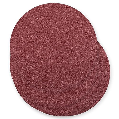 8 Inch PSA Sanding Discs, 80 Grit, No-Hole Self Stick Aluminum Oxide, 5PCS