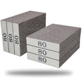 Tonmp 6 Pack 80 Grit Medium Sanding Sponge, Washable and Reusable Great for Pot Pan Brush Sponge Brush Glasses Sanding Wood Sanding Metal Sanding (80 Grit-6 Pack) - style: 80 Grit