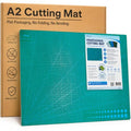 A2 Self Healing Cutting Mat, 23.62 x 17.72 in, 5-Ply PVC Craft Board for Rotary Cutters, Sewing, Quilting and Leatherwork, Green - size: 23.6"L x 17.7"W
