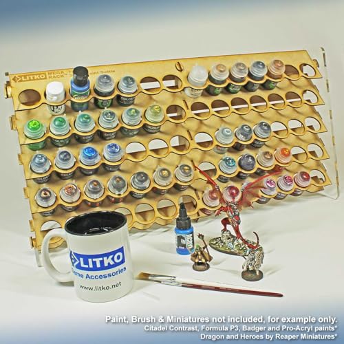 LITKO Paint Rack Storage Organizer | 35 Holes | Citadel Pots & Bottles - size: 70 Holes
