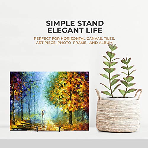 TR-LIFE Plate Stands for Display - 6 Inch Stand + Metal Frame holder stand Picture, Decorative Plate, Book, Photo Easel (6 Pack) - size: 6inch (Pack of 3)
