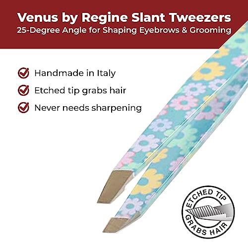 Venus by Regine Handmade Slant Tweezers for Eyebrows - color: Small Flower