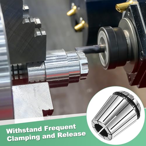 M METERXITY ER32 Spring Collet, 40Cr Steel Spring Collet Chuck 3mm Clamping Diameter for CNC Engraving Machine/Lathe Milling Tool [Silver,1.6x1.3"/ 40x33mm] - size: 3mm