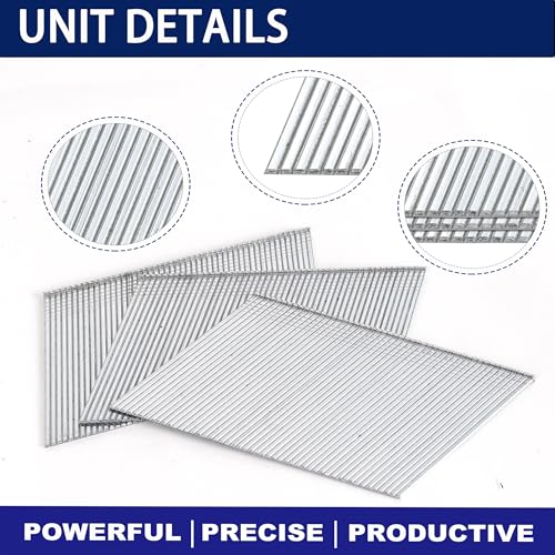 HW HAMWOO 16 Gauge 20°Finish Nails,2-1/2",2",1-1/4":900pcs - size: Assembly--900pcs