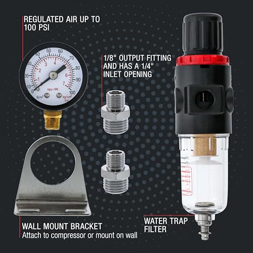 Master Airbrush True Diaphragm Airbrush Pressure Regulator - style: Standard