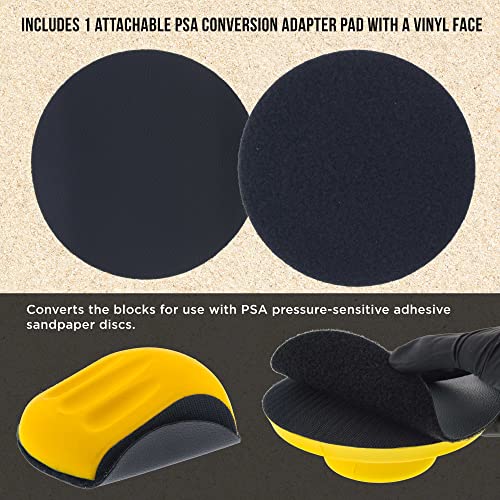 Dura-Gold Pro Series 5" Round & Mouse-Shaped Hand Sanding Block Pads for