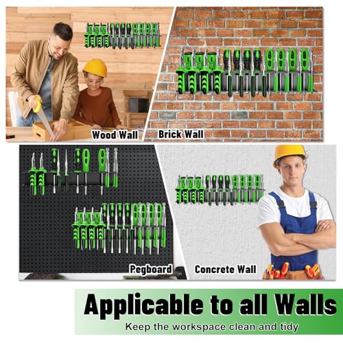 Screwdriver Holder Wall Mount, Screwdrivers Organizer, Black 1 Pcs - style: 23 holes 1PC