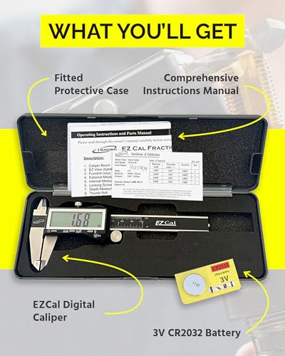 iGaging IP54 Electronic Digital Caliper 0-6" Display Inch/Metric/Fractions Stainless Steel Body