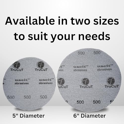 CTD TruCut Sanding Pads for Bowling Balls Resurfacing (1000 grit 5 inch) - size: 5 inch, style: 1000 Grit
