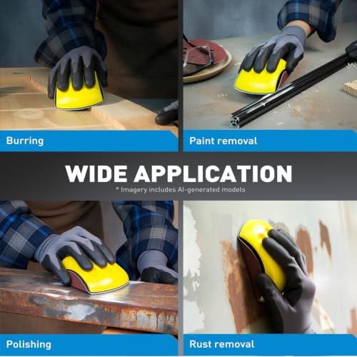 S SATC 2 PCS Mouse Sanding Blocks 5 Inch Hook and Loop Hand Sanding Block Ideal For Woodworking, Furniture Restoration, Crafts - style: 2 PCS Mouse Sanding Blocks