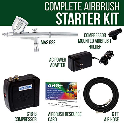Master Airbrush Multi-Purpose Air Brush Kit with Mini Air Compressor