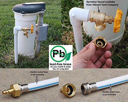 Sprinkler Winterize Blow Out Adapter, Lead-Free Brass - size: 3/4 inches